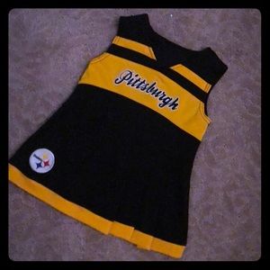 Pittsburgh Steelers toddler cheerleading dress